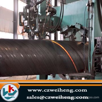 SSAW Spiral welded steel pipes in 12 meter length